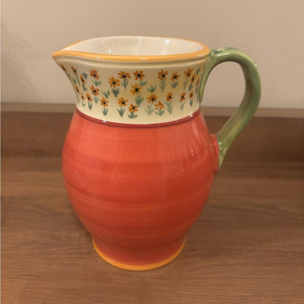 Mint Pfaltzgraff‎ Sunflower “The Secrets of Pistoulet" Pitcher By Jana Kolpen - Picture 2 of 7